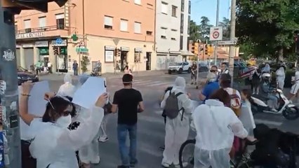 Bologna, il video del flash mob contro lo smog al quartiere San Donato