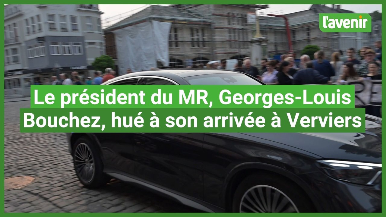 Le président du MR, Georges-Louis Bouchez, hué à son arrivée à Verviers