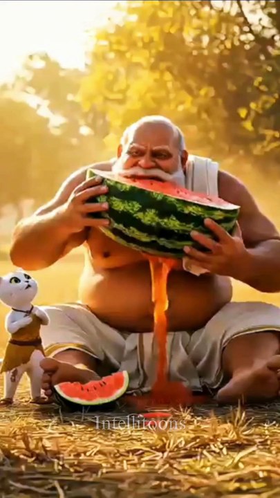 Cat Brings Spicy Burger for Grandpa! 🌶️🍔😲 || Intellitoon || Viral Shorts || Hindi SHorts || Cat Short