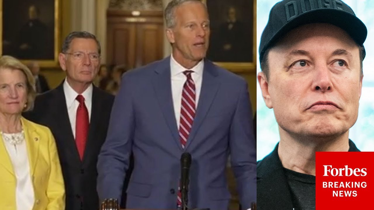 Senate GOP Leaders Hold Press Briefing After Elon Musk Calls Budget Bill An 'Abomination'