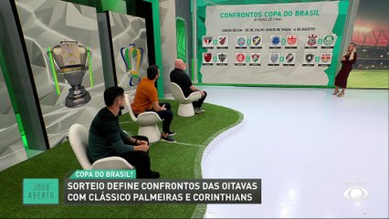 Oitavas da Copa do Brasil: comentaristas do Jogo Aberto analisam confrontos