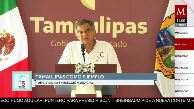 Américo Villarreal aplaude a Tamaulipas por su participación ciudadana en elecciones judiciales