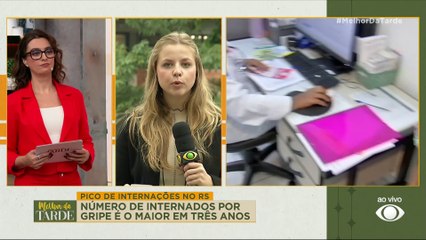 RS: número de internados por gripe é o maior no estado em três anos | Melhor da Tarde
