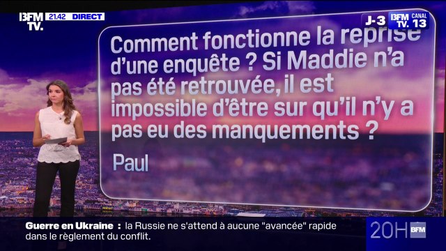 Affaire Maddie: circonstances de la disparition, reprise de l'enquête, suspect... Vos questions au 20H BFM