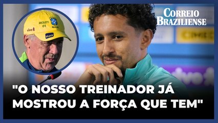 Chegada de Ancelotti traz 'esperança de volta' à Seleção, diz Marquinhos