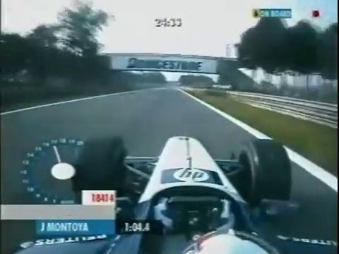 F1 – Juan Pablo Montoya (Williams BMW V10) Onboard – Italy 2002