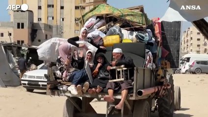 Gaza, i palestinesi lasciano Khan Yunis in vista di nuovi raid israeliani