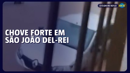 Chuva, vento e granizo causam estragos em São João del-Rei e região