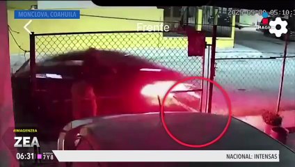 VIDEO: Joven es atropellada por su expareja en Monclova, Coahuila