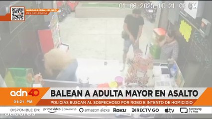 Asaltan y balean a una mujer de la tercera edad en Guadalajara