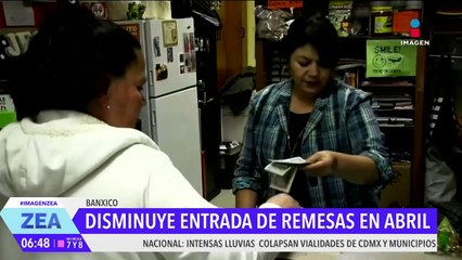 Disminuyó la entrada de remesas a México durante el mes de abril