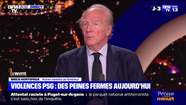 Dégradations lors de la victoire du PSG: La dérive de la violence ne date pas du week-end dernier , affirme Brice Hortefeux, ancien ministre de l'Intérieur