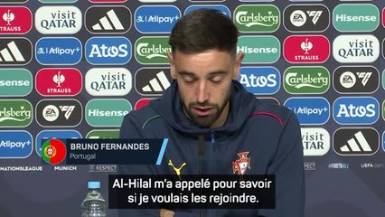 Portugal – Bruno Fernandes : "Al-Hilal m’a appelé, mais je veux jouer au plus haut niveau"
