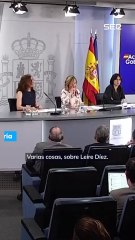 Pilar Alegría sobre Leire Díez: "En ningún caso habla nunca en nombre del Gobierno"