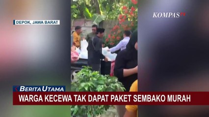 Rekaman Emosi Warga Cipayung Depok saat Mobil Sembako Murah Tiba-Tiba Tinggalkan Lokasi
