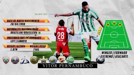 Vitor Pernambuco - Winger | Forward - Extremo | Atacante - Highlights 2025