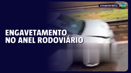 BR-040 para após engavetamento com 5 veículos em BH