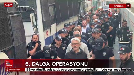İBB’ye yönelik yolsuzluk operasyonunda şüpheliler ifade vermeye başladı