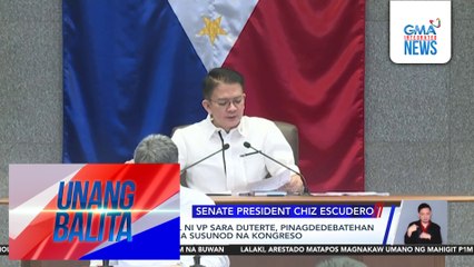 Panayam kay Senate President Chiz Escudero | Unang Balita