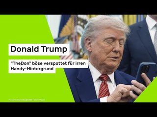 Donald Trump: "The Don" böse verspottet für irren Handy-Hintergrund