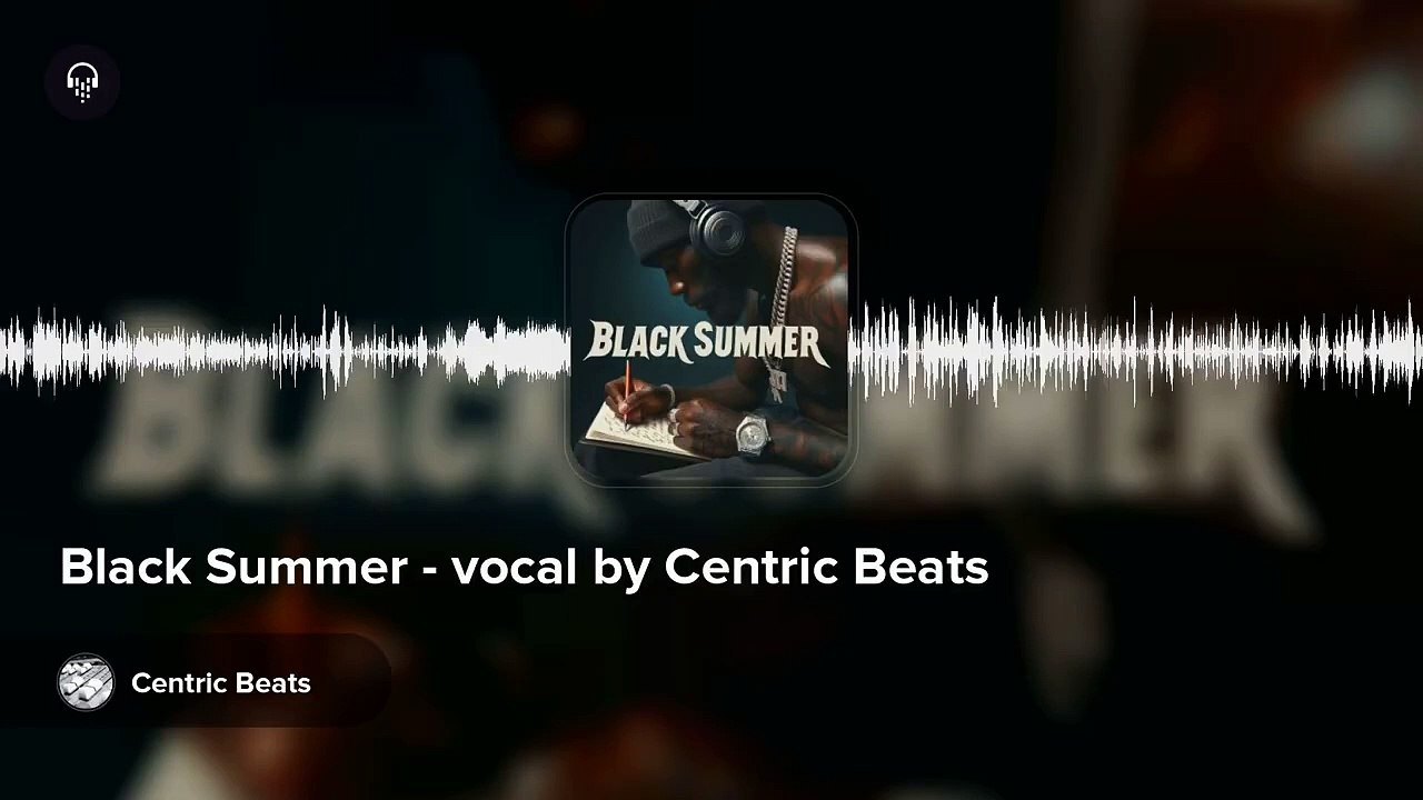 Melodic Hip Hop Instrumental Beat with Hook _Black Summer_ #centricbeats