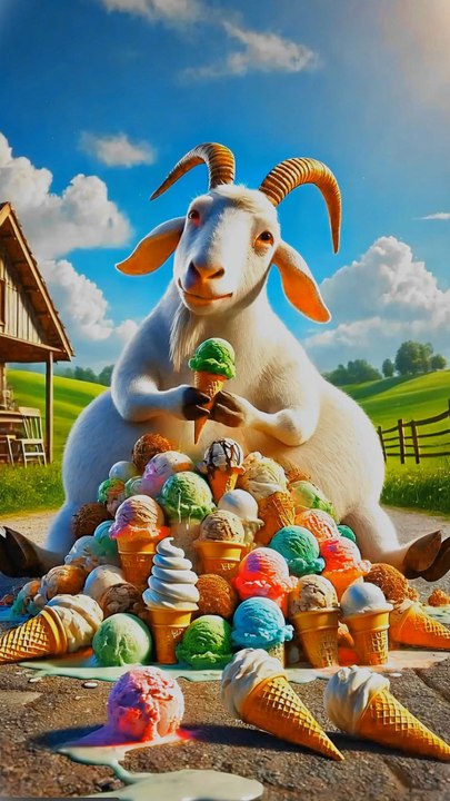 How goat eat all  I've cream 🍨 #animals #firebrigade😱 #facebookviral #jalpari #foryouシ #BunnyAdventure #trend #amazingfacts #animation #indian #bestoftheday #trending #explore  #cartoon #Amazing #shorts #AI #duck #animals @follwer @Highlights @ev