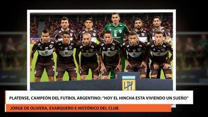 Platense, campeón del futbol argentino Hoy el hincha esta viviendo un sueño