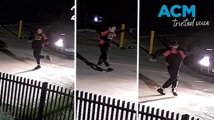 Boogying burglar busts a move before allegedly stealing from school