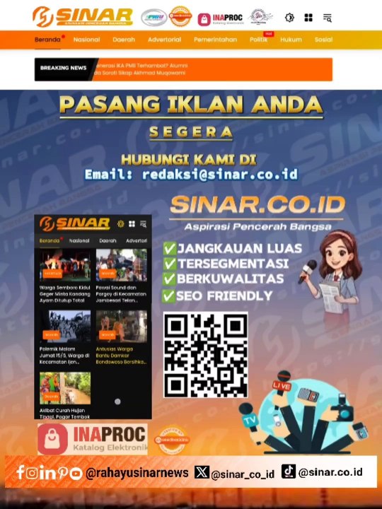 Pasang Iklan di SINAR.CO.ID