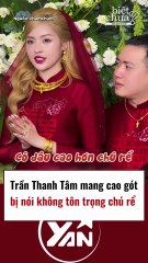 Trần Thanh Tâm mang cao gót bị nói không tôn trọng chú rể