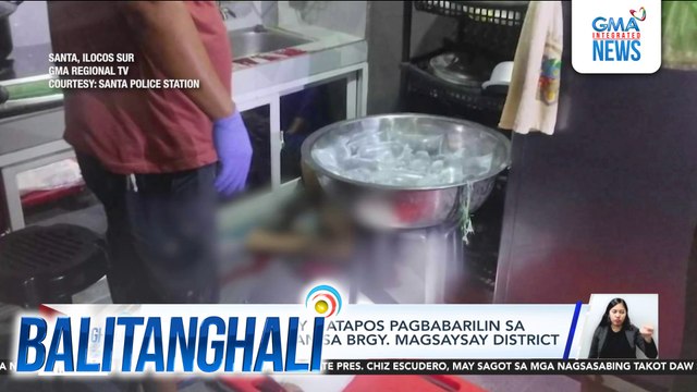 Negosyante, patay matapos pagbabarilin sa kaniyang tindahan sa Brgy. Magsaysay District | Balitanghali