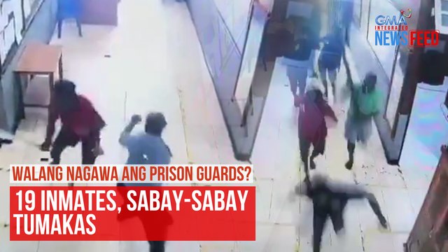 Walang nagawa ang prison guards? 19 inmates, sabay-sabay tumakas | GMA Integrated Newsfeed