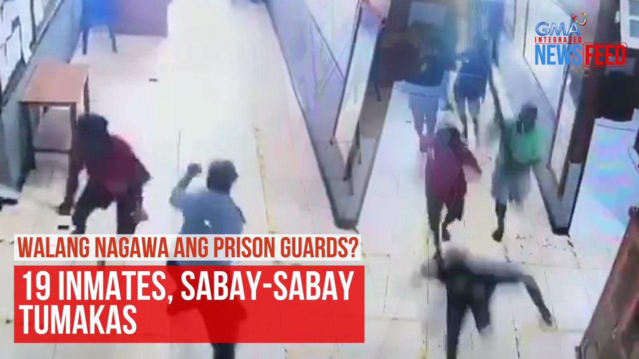 Walang nagawa ang prison guards? 19 inmates, sabay-sabay tumakas | GMA Integrated Newsfeed