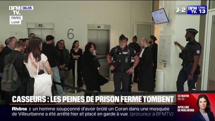Violences en marge du sacre du PSG: de premières peines de prison ferme prononcées