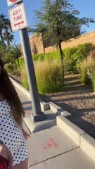 Her reaction when she takes of the blindfold.hd