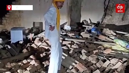 अनूपगढ़ में अंधड़ : ईंट-भट्ठा मजदूरों की झुग्गियां तबाह, चार बच्चों समेत 10 श्रमिक मलबे में दबे