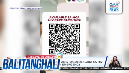 DOH - 56 na bagong kaso ng HIV, naitatala kada araw mula Enero hanggang Abril ng 2025 | Balitanghali