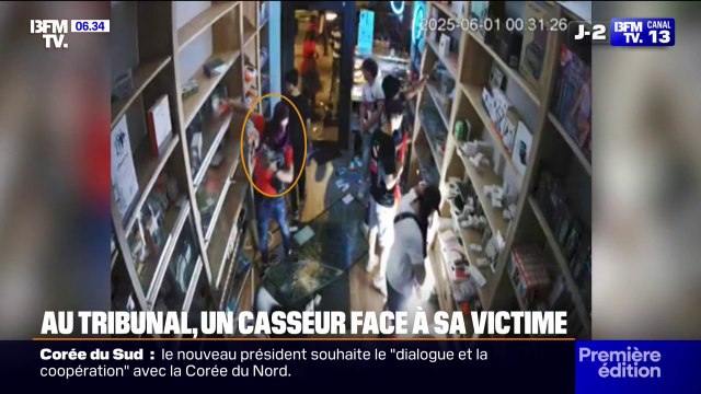 Débordements en marge du sacre du PSG: un casseur fait face au propriétaire d'un magasin pillé