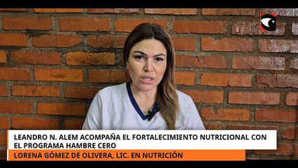Leandro N. Alem acompaña el fortalecimiento nutricional con el programa Hambre Cero