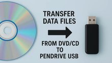 How do I copy files from a CD  DVD a USB Flash Drive