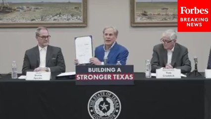 Texas Governor Greg Abbott Holds Briefing To Sign 'Pro-Growth' Bills