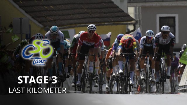 Cycling - Tour of Slovenia 2025 - Stage 3 Last Kilometer - Duel between Dylan Groenewegen and Molano