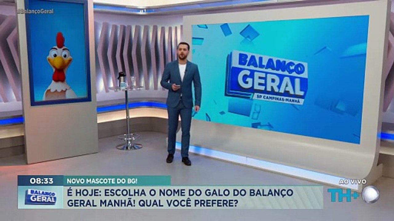 Conheça o novo mascote do Balanço Geral Manhã: THlinho 🐓
