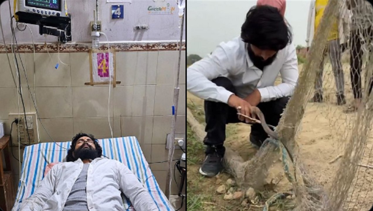 सांप का रेस्क्यू करते समय कोबरा ने फेमस यूट्यूबर मुरली हौसला को डसा, सोशल मीडिया पर वीडियो वायरल