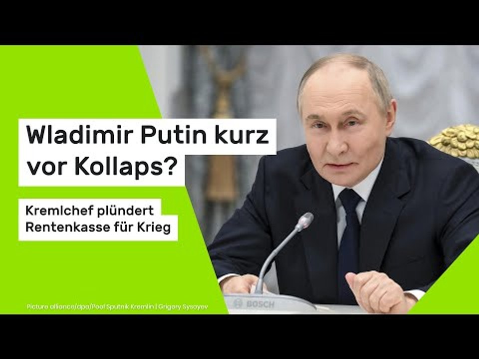 Wladimir Putin kurz vor Kollaps?: Kremlchef plündert Rentenkasse für Krieg
