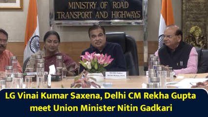 LG Vinai Kumar Saxena, Delhi CM Rekha Gupta meet Union Minister Nitin Gadkari