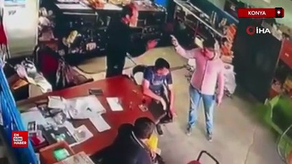 Konya'da iki esnafın kavgası: İş yeri sahibi çekiçle başından vuruldu