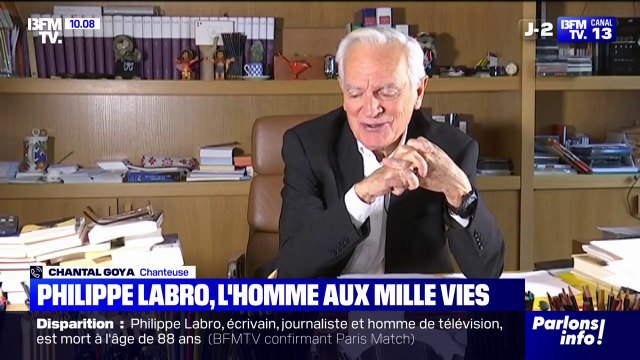 C'était un tel plaisir de travailler avec lui : la chanteuse Chantal Goya rend hommage à Philipe Labro, décédé ce mercredi.