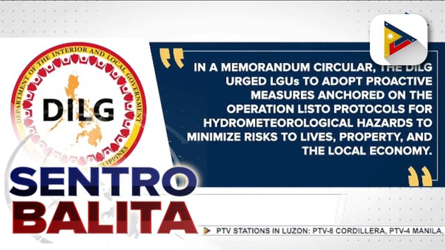 LGUs, pinaalalahanan ng DILG na maging handa ngayong panahon ng tag-ulan; mahigpit na pagpapatupad ng no-build zones sa high-risk areas, ipinaalala