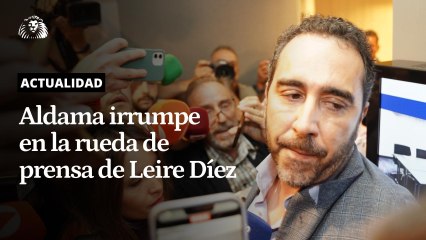 Vídeo | Así ha sido el momento en el que Víctor de Aldama ha irrumpido en la rueda de prensa de Leire Díez